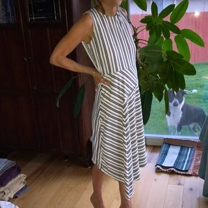 Black and White Striped Dress